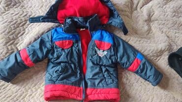 Uşaq qış gödəkçəsi в отличном состоянии - Rənglər: tünd boz əsas