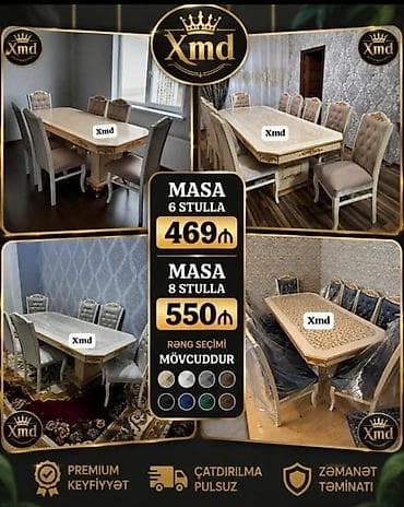 stulla: Xmd brendinin dəstləri – Yemək masası və stul komplektləri - — 1