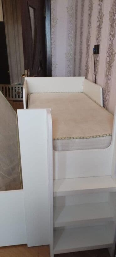 двухъярусные угловые кровати: Для девочки и мальчика, Кровать, С матрасом, Без выдвижных ящиков — 2