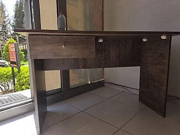 islenmis stol: Düz masa, Stulsuz, Polkasız, Siyirməli, Teksturalı laminat — 3