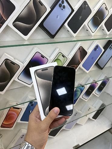 iphone xs pro max: IPhone 15 Pro, 128 GB, Natural Titanium, Zəmanət, Kredit, Simsiz şarj — 2