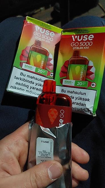 terea siqaret aparati: 2 ədədi 15 azn . Vuse GO 5000 – Birdəfəlik elektron siqaret - Dad — 1