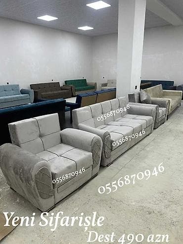 Yeni, Divan, 2 kreslo, Bazalı, Açılan