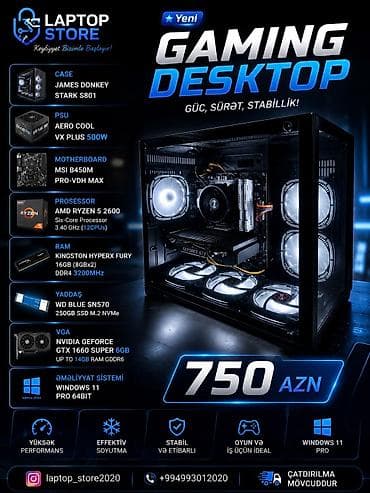 asus rog ally azerbaycan: 🔥 OYUN VƏ GÜNLÜK İŞLƏR ÜÇÜN GÜCLÜ GAMING DESKTOP! 🔥 Performans, sürət — 1