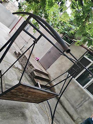 2el mebeler: İşlənmiş, Skamya-yelləncəl, Zontiksiz, Metal — 3