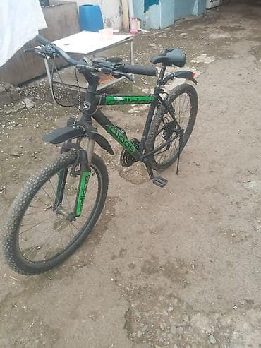 velosiped satisi 29: Dağ/şosse tipli velosiped - Çərçivə: yüngül alaşımlı, qara-yaşıl rəng — 1