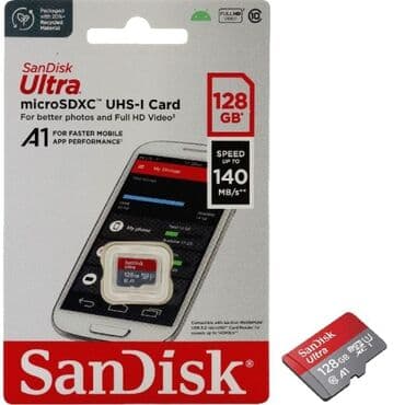 ✅128-GB SanDisk Yaddaş Kartı Micro SD Kart Sandisk Ultra Class 10