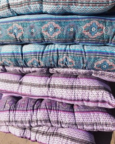 həsir xalca: Tək nəfərlik döşəklər yun sintifon bambuk — 3