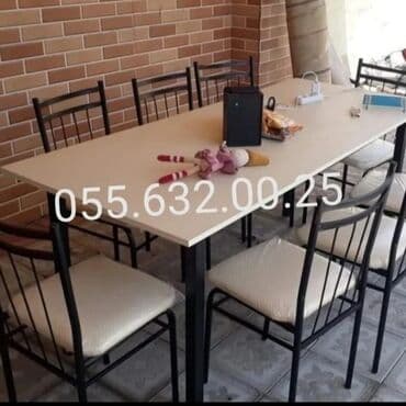 bağça üçün: Yeni, Kvadrat masa, Açılmayan, Stullar ilə, Azərbaycan — 3