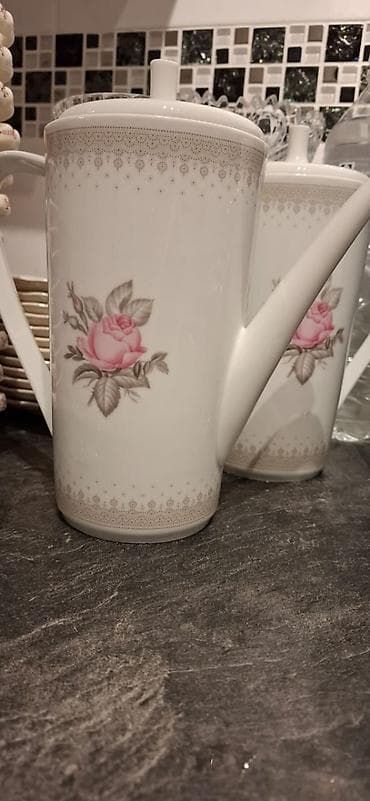 caydan: Çay dəsti, rəng - Ağ, Farfor — 4