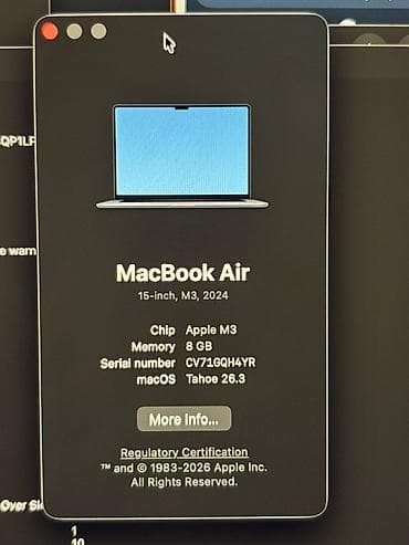 ucuz macbook air: Apple MacBook, 15 ", Apple M3, 256 GB — 3