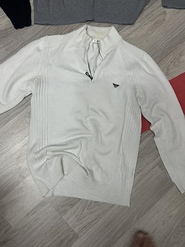 kapitos 75 mg: Svitşot, Off-White, rəng - Qara — 5