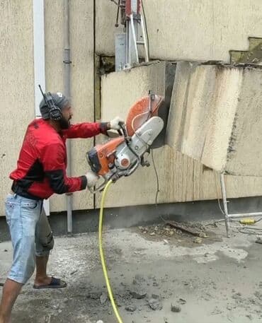 Sifarişlə əl işləri: Beton kəsmə–deşmə xidməti - Dəmirsiz və armaturlu betonun kəsilməsi — 3