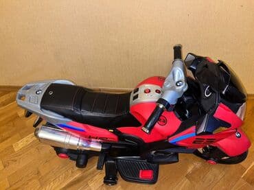 детский мотоцикл каталка: Uşaq üçün elektrikli motosiklet – sport-turinq üslubunda, qırmızı-qara — 3