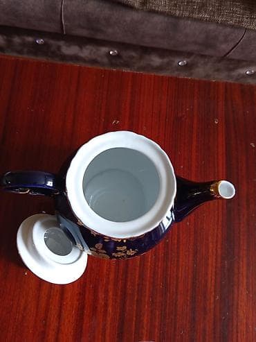 ev divar daslari: Məişət qabları dəsti - 2 ədəd dekorativ porselen oval boşqab: tünd — 4