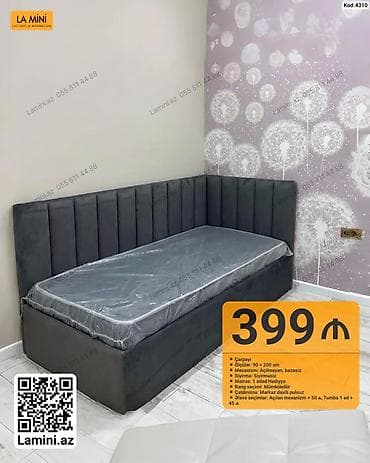 Çarpayı – La Mini (Kod: 4310) - Ölçülər: 90 × 200 sm - Mexanizm