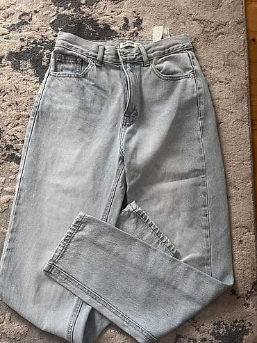 Женская одежда: Джинсы, PULL&BEAR, S, цвет - Голубой — 1