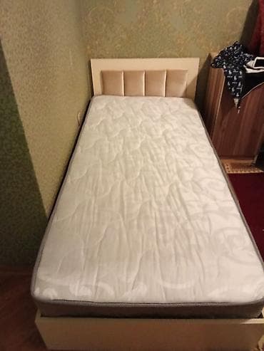 tek kravat sekilleri: Təknəfərlik çarpayı, Matras ilə, Siyirməsiz — 2