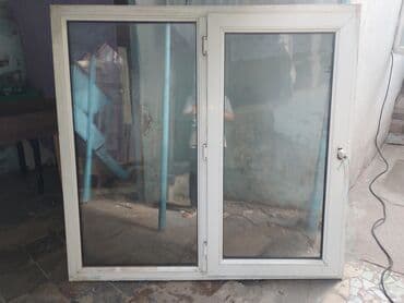 Потолок: PVC pəncərə-blok Eni-145 Uzun-140 - İki bölməli konstruksiya: sol — 1