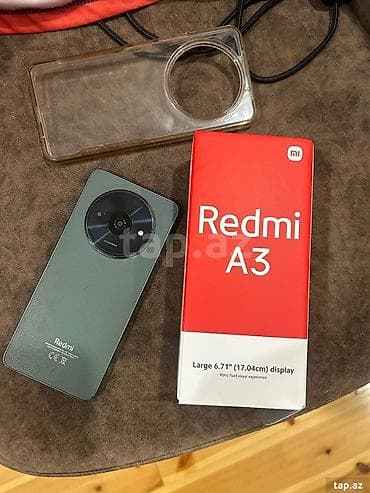 xacmazda ucuz telfonlar: Redmi A3, 128 GB, rəng - Yaşıl — 1