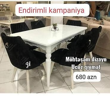 25 lik boru: Qonaq otağı üçün, Yeni, Açılmayan, Dördbucaq masa, 6 stul — 1