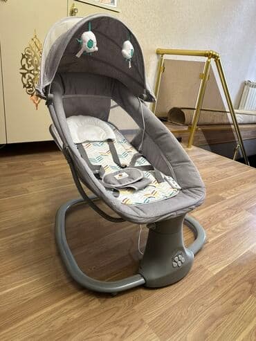 friso vom 800 qr qiymeti: Uşaq üçün elektrikli beşik-swing - Yumşaq, rahat oturacaq və baş — 3