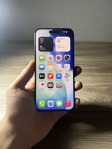 2.el telefonlar iphone: IPhone 15 Pro Max, 256 GB, Graphite, Face ID — 3