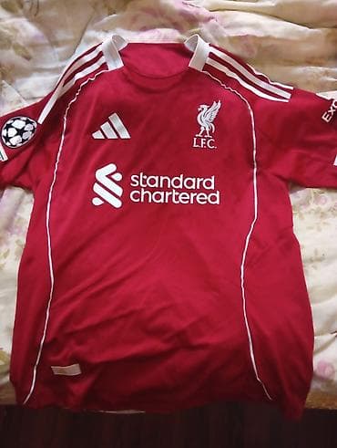 alt geyim: Futbolka, Adidas, L, rəng - Qırmızı — 2