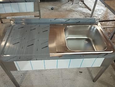 Paslanmayan poladdan (inox) istehsal olunmuş peşəkar mətbəx lavaboları — 8