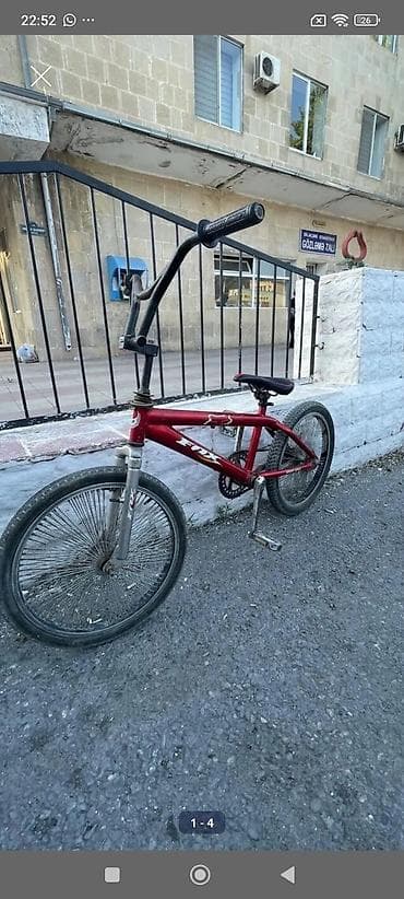 BMX tipli velosiped – FOX brendi - Çərçivə: polad, klassik BMX