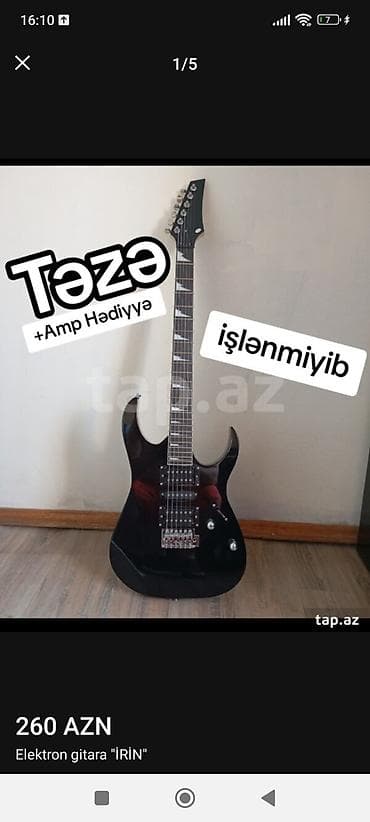 gitara klasik: Elektron gitara, 6 sim, Yeni, Pulsuz çatdırılma — 2