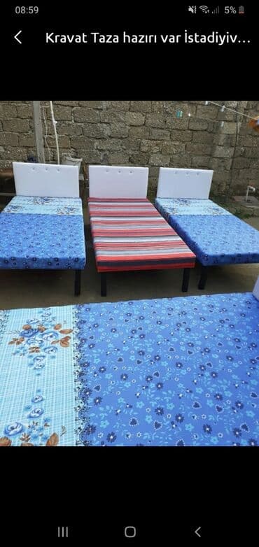 2 neferlik: Çarpayılar Təzə hazırları var Çatdırılma var 1 nəfərlik 60 manat 2 — 1