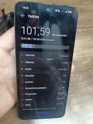 honor lite: Honor X7b, 128 GB, rəng - Göy, Barmaq izi — 3