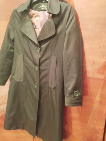 женские утепленные плащи: Плащ, L, цвет - Черный — 8