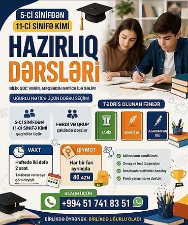 qapi ustasi baki: Onlayn tarix hazırlığı və məktəb fənləri üzrə hazırlıq dərsləri — 2