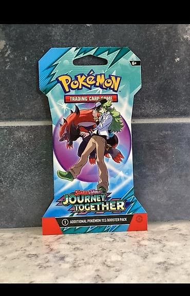pokemon kartları: Pokemon Journey Together Booster pack sleeved.Original pokemon — 1