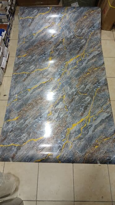 tökmə mermer: Mərmər effekti verən PVC divar və Yer üçün panellər. 1.Arxası özü — 31