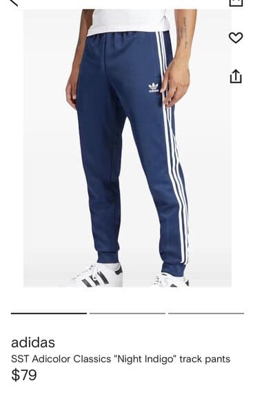 boş şalvar oğlan ucun: İdman Şalvar, Adidas, M, rəng - Göy — 4