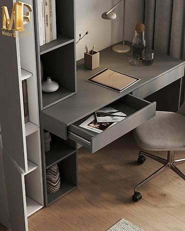 yan masa: İş masası və şkaf kombinasiyası – modul dizayn (Master Furniture) — 5