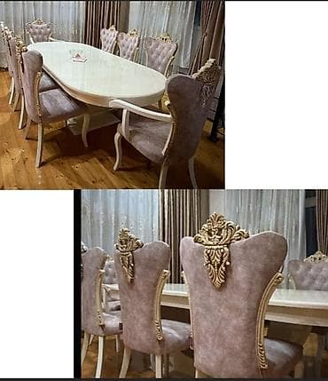 ✅Masa Desti tecili 650 manata satılır. 8 stulla.ideal veziyetde.evde lalafo.az -da ✅Masa Desti tecili 650 manata satılır. 8 stulla.ideal veziyetde.evde