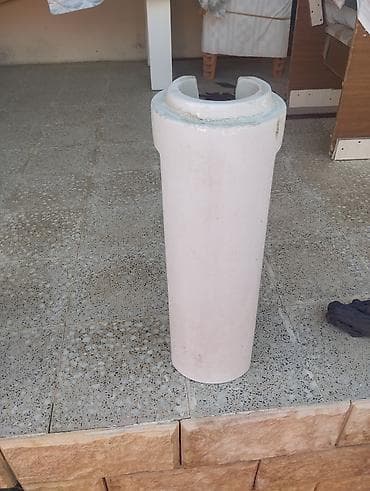 tulpan soğanı: Divar tipli keramika əl-üz yuma lavabosu və pedestal komplekti - — 4