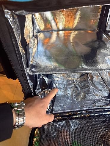 Сумки для курьеров: Wolt çatdırılma çantası – izotermal, böyük tutumlu - Rəng: mavi — 9