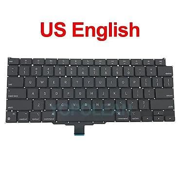 A2337 MacBook üçün US English klaviatura (qara) Xüsusiyyətlər: - — 2