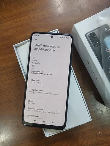 telefonlar redmi 9: Redmi Note 11, 128 GB, rəng - Mavi, Sənədlərlə — 3