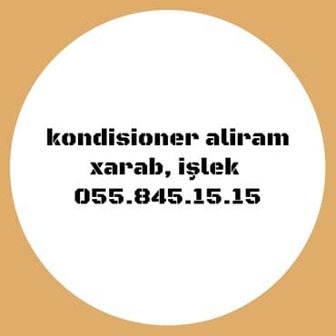 Ilqar: Hernov kondisionerleri zemanetli temiri sokulub qurasdirilmasi.hernov