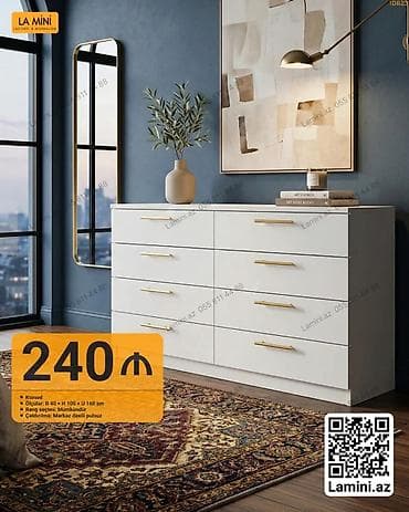 Kompakt və minimalist dizaynlı komod - Model: Komod - Ölçülər — 1