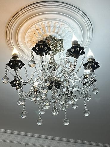 Çılçıraq, 6 lampa, Xrustal