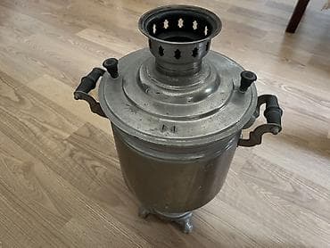 Samovarlar: İşlənmiş Od Samovar, 8 l, Ünvandan götürmə, Ödənişli çatdırılma — 3