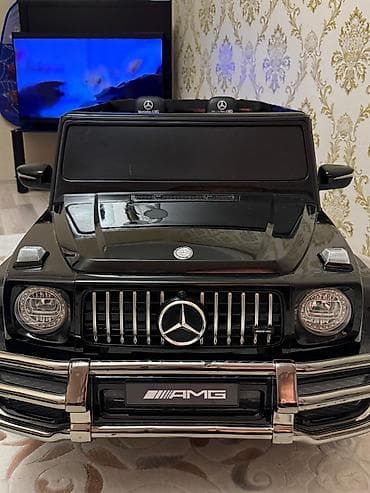 marvel oyuncaq: Uşaq üçün elektrikli maşın – Mercedes-Benz G-class üslubunda, qara — 7