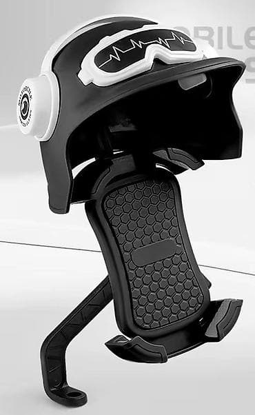 moto bot: Motosiklet dəbilqəsi dizaynlı telefon tutacağı - İnteqrə olunmuş — 1